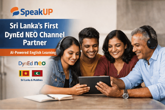 SpeakUP — Sri Lanka's first DynEd NEO channel partner for AI-powered English learning
