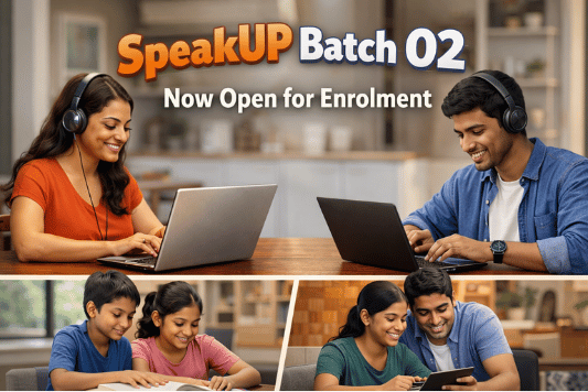 SpeakUP Batch 02 now open for enrolment — online English classes Sri Lanka